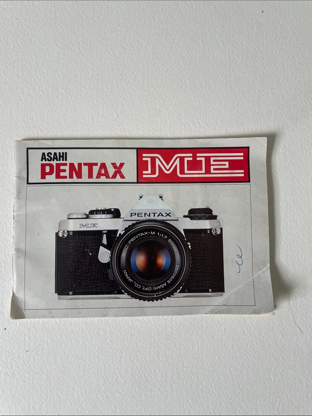 Vintage Pentax ME camera instruction booklet guide